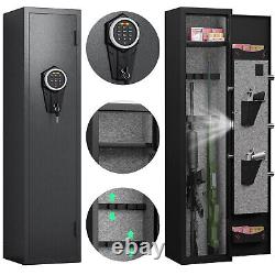 1-2 Rifle Gun Safe, Digital Large Long Gun Safe for Home Rifle and Shotguns