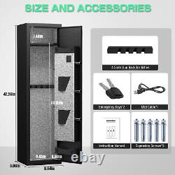 1-2 Rifle Gun Safe, Digital Large Long Gun Safe for Home Rifle and Shotguns