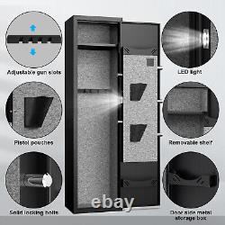 1-2 Rifle Gun Safe Digital Quick Access Long Gun Safe for Home Rifle and Shotgun