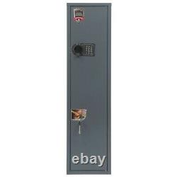 1 Gun Rifle Shotgun Storage Cabinet Security Steel Safe Key & Combination Lock