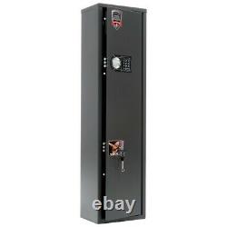 1 Gun Rifle Shotgun Storage Cabinet Security Steel Safe Key & Combination Lock