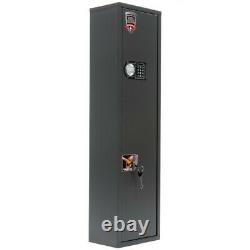 1 Gun Rifle Shotgun Storage Cabinet Security Steel Safe Key & Combination Lock