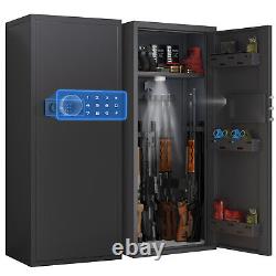 10-12 Gun Safe, Quick Access Digital Gun safes for Home, Unassembled Rifle safe