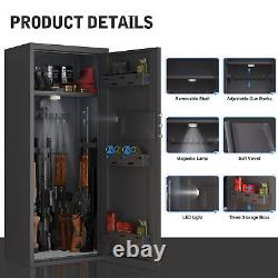 10-12 Gun Safe, Quick Access Digital Gun safes for Home, Unassembled Rifle safe