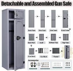10-12 Safe Gun Rifle Cabinet Storage Security Lock Access Quick Large Shotgun
