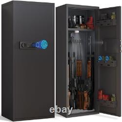 10-12 Unassembled Gun Safe for Home Rifle, with Digital Keypad & Removable Shelf