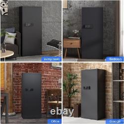 10-12 Unassembled Gun Safe for Home Rifle, with Digital Keypad & Removable Shelf