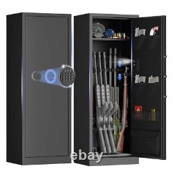 10-15 Gun Safe for Home Rifle and Pistols, Quick Access Rifle Security Safes
