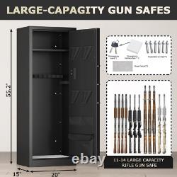 10-15 Gun Safe for Home Rifle and Pistols, Quick Access Rifle Security Safes