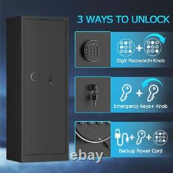 10-15 Gun Safe for Home Rifle and Pistols, Quick Access Rifle Security Safes