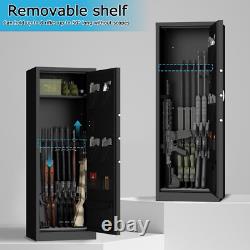 10-15 Gun Safe for Home Rifle and Pistols, Quick Access Rifle Security Safes