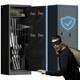 10-15 Gun Safes For Rifles And Pistols, Large Gun Safe With Digital Keypad