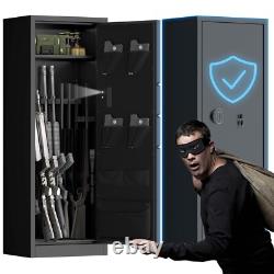 10-15 Gun Safes for Rifles and Pistols, Large Gun safe with Digital Keypad