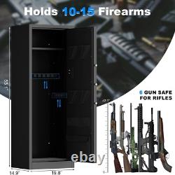 10-15 Gun Safes for Rifles and Pistols, Large Gun safe with Digital Keypad
