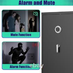 10-15 Large Gun Safe for Rifles and Pistols Gun Cabinet with Quick-Access