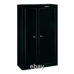 10-GUN SECURITY STORAGE CABINET Double-Door Three Point Locking Safe Black