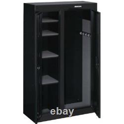 10-GUN SECURITY STORAGE CABINET Double-Door Three Point Locking Safe Black