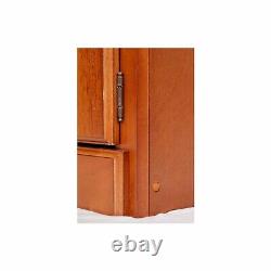 10 Gun Safe Cabinet Lock Storage Locker Brown Tall Wood Shelf Rack New