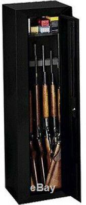 10-Gun Security Cabinet Rifle Safe Padded Storage With 3-Point Locking System
