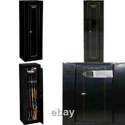 10 Gun Security Cabinet Safe Stack on Rifle Storage Locker Shotgun Firearm Lock