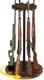 12 Gun Rack Rotating Gun Rifle Rack Stand Heavy Solid Wood Gun Storage Indoor