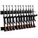 12 Slot Adjustable Gun Rack Wall Mount Heavy Duty Steel Shotgun Rifle Display Us