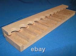 12 gun wood closet gun rack with floor rest Solid Oak