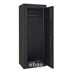 14 Gun Cabinet Safe Storage Security Vault Steel Firearms-Rifle Proof Lock Drill