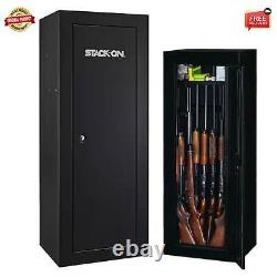 14 Gun Cabinet Stack on Rifle Safe Storage Locker Shotgun Firearm Lock