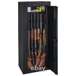 14 Gun Steel Security Cabinet Safe Locker Rifle Cabinet Shotgun Storage New