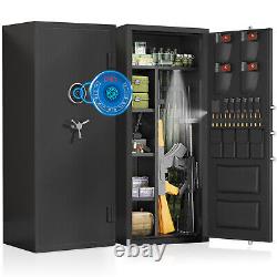 15-20 Gun Safe, Large Unassembled Fingerprint Gun Safe for Rifles and Pistols