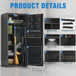 15-20 Gun Safe, Large Unassembled Fingerprint Gun Safe for Rifles and Pistols