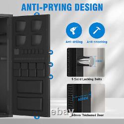 15-20 Gun Safe, Large Unassembled Fingerprint Gun Safe for Rifles and Pistols