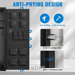 15-20 Gun Safe for Rifles and Pistols, Large Gun Cabinet with Fingerprint Lock
