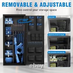 15-20 Gun Safe for Rifles and Pistols, Large Gun Cabinet with Fingerprint Lock