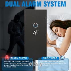 15-20 Gun Safe for Rifles and Pistols, Unassembled Rifle Safe with Dual Alarm
