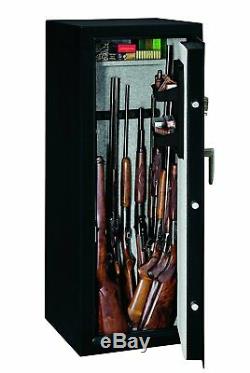 16 Gun Security Safe Biometric Fingerprint Lock Safety Storage Cabinet Steel New
