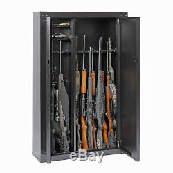 16-Rifle Metal Security Cabinet with 2 Doors, Long Guns & Shotguns Storage Safe