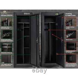 18 Gun Safe With Lock Home Security Steel Storage Cabinet Rifle Handgun Firearm