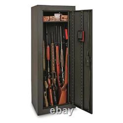 18 Gun Security Cabinet Stack on Rifle Safe Storage Locker Shotgun Firearm Lock