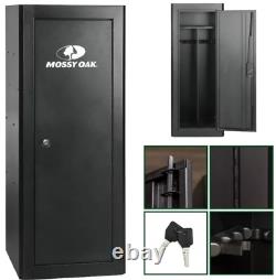 18-Rifle Cabinet Safe Storage Lockable Organizer Security Heavy Duty Steel New
