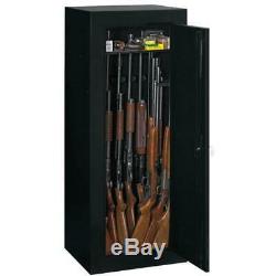 18 Rifles Gun Cabinet Storage Locker Shelf Rack Safe Shotgun Firearm Pistol Lock