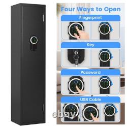 2-3 Biometric Fingerprint Long Gun Safe, Rifle Gun Safe for Home Rifle & Shotgun