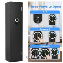 2-3 Gun Safes for Home Rifle and Pistols Electronic Metal Gun Security Cabinet