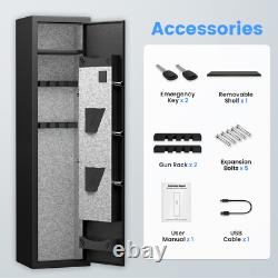 2-3 Gun Safes for Home Rifle and Pistols Electronic Metal Gun Security Cabinet