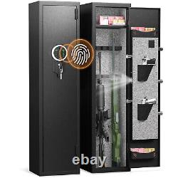 2-3 Rifle Gun Safe, Biometric Large Long Gun Safe for Home Rifle and Shotguns