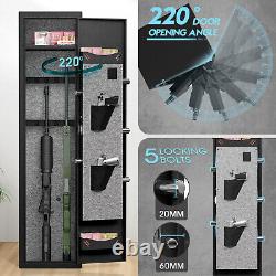 2-3 Rifle Gun Safe, Biometric Large Long Gun Safe for Home Rifle and Shotguns