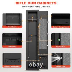 2-4 Long Gun Cabinets for Home Storage of Rifles and Pistols Quick-Access Safe