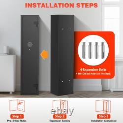 2-4 Long Gun Cabinets for Home Storage of Rifles and Pistols Quick-Access Safe
