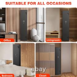 2-4 Long Gun Cabinets for Home Storage of Rifles and Pistols Quick-Access Safe